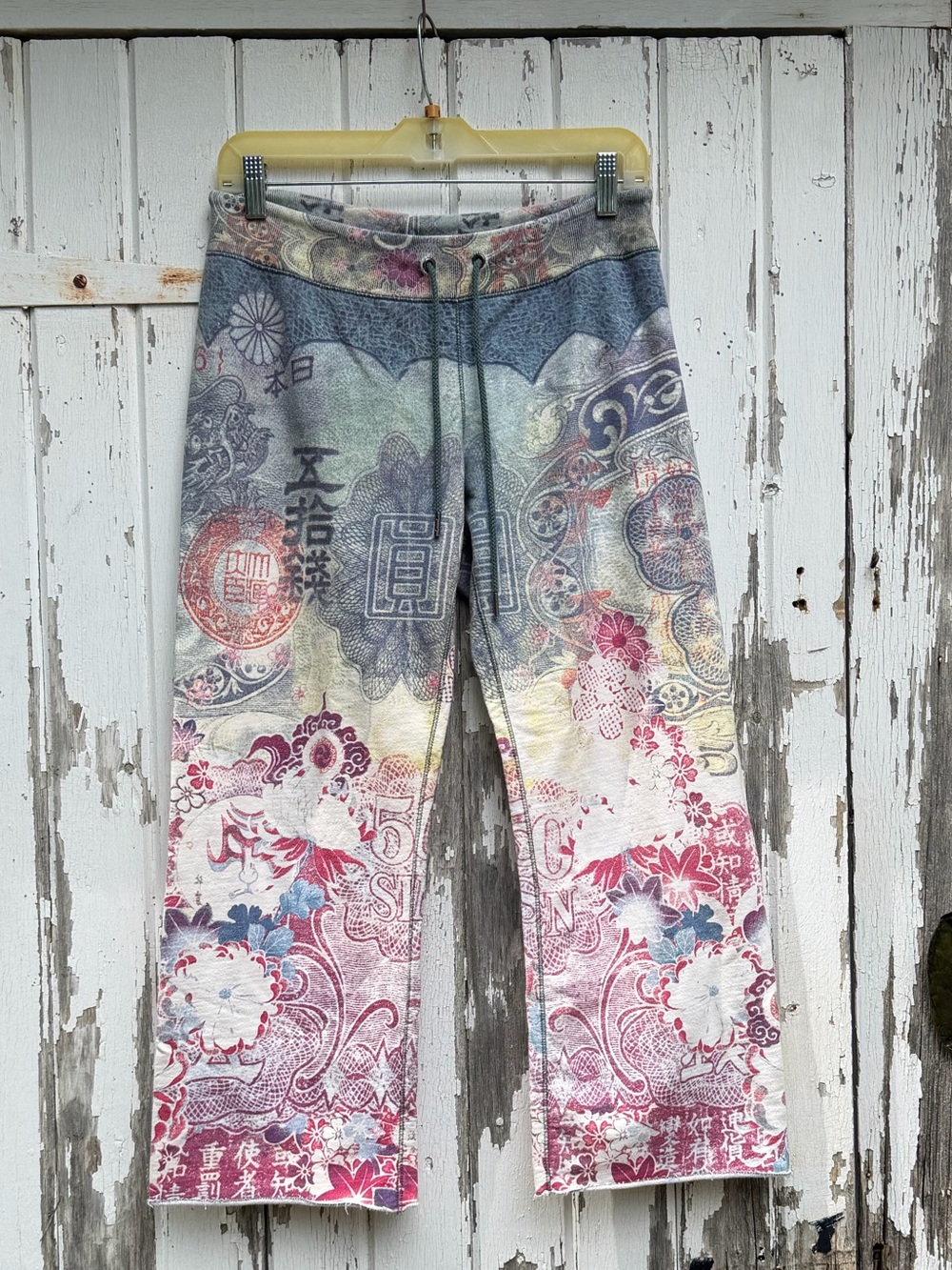 Vintage Y2K Lucky Brand Crop Sweatpants XS Asian 100% Cotton Yen